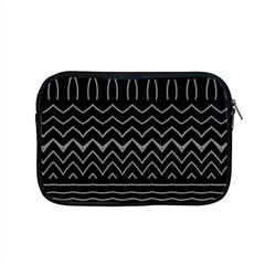 Black And White Minimalist Stripes  Apple Macbook Pro 15  Zipper Case by SpinnyChairDesigns