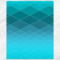 Aqua Blue And Teal Color Diamonds Canvas 16  X 20  by SpinnyChairDesigns
