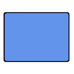 True Cornflower Blue Color Fleece Blanket (small) by SpinnyChairDesigns
