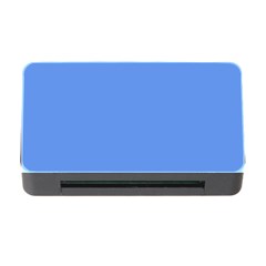 True Cornflower Blue Color Memory Card Reader With Cf by SpinnyChairDesigns