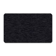 Black Color Texture Magnet (rectangular) by SpinnyChairDesigns