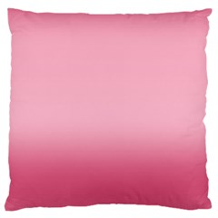 Blush Pink Color Gradient Ombre Large Flano Cushion Case (two Sides) by SpinnyChairDesigns