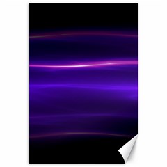 Electric Neon Indigo Black Ombre  Canvas 12  X 18  by SpinnyChairDesigns