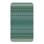 Boho Teal Green Stripes Memory Card Reader (Rectangular) Front