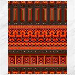 Boho Aztec Rust Orange Color Stripes Canvas 16  X 20  by SpinnyChairDesigns