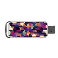 Colorful Geometric  Portable Usb Flash (one Side) by SpinnyChairDesigns