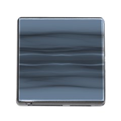 Faded Denim Blue Grey Ombre Memory Card Reader (square 5 Slot) by SpinnyChairDesigns