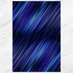Indigo And Black Stripes Canvas 20  X 30  by SpinnyChairDesigns