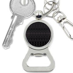 Boho Black Diamonds Bottle Opener Key Chain by SpinnyChairDesigns
