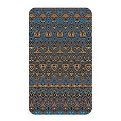 Boho Blue Gold Pattern Memory Card Reader (rectangular) by SpinnyChairDesigns