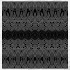 Boho Black Grey Pattern Canvas 20  X 20  by SpinnyChairDesigns