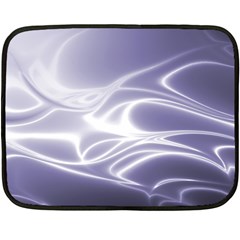 Violet Glowing Swirls Double Sided Fleece Blanket (mini)  by SpinnyChairDesigns