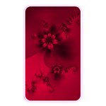 Scarlet Red Floral Print Memory Card Reader (Rectangular) Front