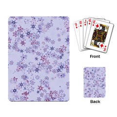 Pastel Purple Floral Pattern Playing Cards Single Design (rectangle) by SpinnyChairDesigns
