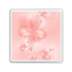 Pastel Coral Floral Print Memory Card Reader (square) by SpinnyChairDesigns