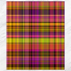 Pink Yellow Madras Plaid Canvas 8  X 10  by SpinnyChairDesigns