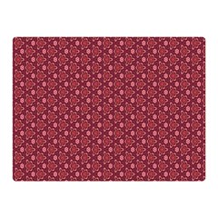 Boho Wine Floral Print Double Sided Flano Blanket (mini)  by SpinnyChairDesigns