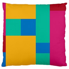 Squares  Large Flano Cushion Case (two Sides) by Sobalvarro