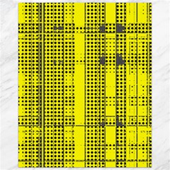 Black Yellow Punk Plaid Canvas 16  X 20  by SpinnyChairDesigns