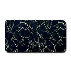 Neon Silhouette Leaves Print Pattern Medium Bar Mats by dflcprintsclothing