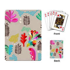 Scandinavian Foliage Fun Playing Cards Single Design (rectangle) by andStretch