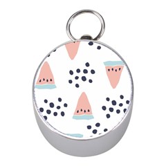 Watermelon Slice Mini Silver Compasses by andStretch