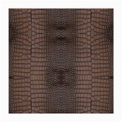 Brown Alligator Leather Skin Medium Glasses Cloth by LoolyElzayat