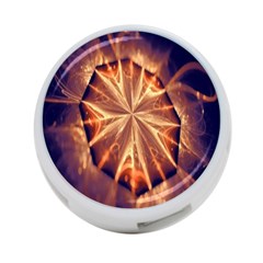 Sun Fractal 4-port Usb Hub (one Side) by Sparkle
