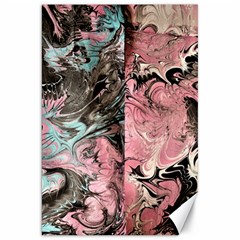 Marbling Collage Canvas 20  X 30  by kaleidomarblingart