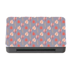 Auntumn Pretty Leaves Pattern Memory Card Reader With Cf by designsbymallika