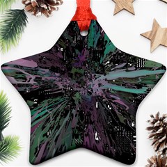 Glitched Out Star Ornament (two Sides) by MRNStudios