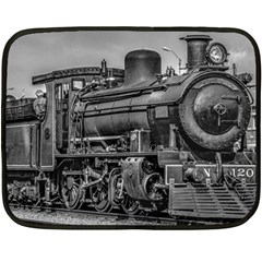 Steam Locomotive, Montevideo, Uruguay Double Sided Fleece Blanket (mini)  by dflcprintsclothing