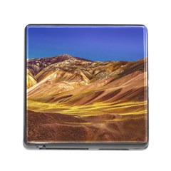 Colored Mountains Landscape, La Rioja, Argentina Memory Card Reader (square 5 Slot) by dflcprintsclothing
