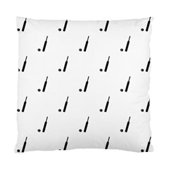 Black And White Cricket Sport Motif Print Pattern Standard Cushion Case (two Sides) by dflcprintsclothing
