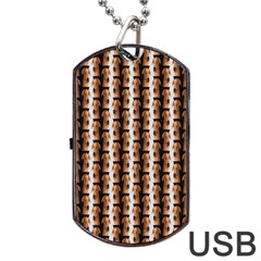 Snakeskin Dog Tag Usb Flash (one Side)