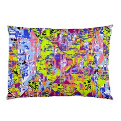 Green Blue Texture                                                      Pillow Case by LalyLauraFLM