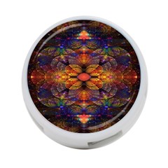 Fractal Flower 4-port Usb Hub (two Sides) by Sparkle