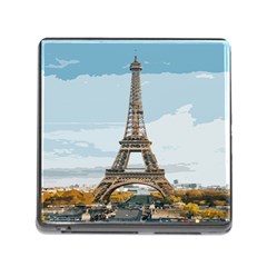 The Eiffel Tower  Memory Card Reader (square 5 Slot) by ArtsyWishy