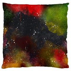 Color Splashes Large Cushion Case (two Sides) by goljakoff