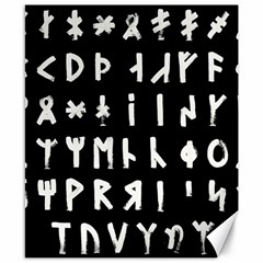 Complete Dalecarlian Rune Set Inverted Canvas 8  X 10  by WetdryvacsLair