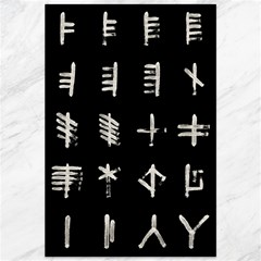 Ogham Rune Set Complete Inverted Canvas 12  X 18  by WetdryvacsLair