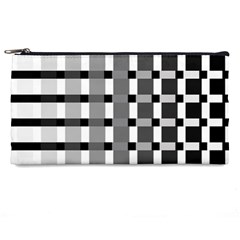 Nine Bar Monochrome Fade Squared Pulled Inverted Pencil Case by WetdryvacsLair