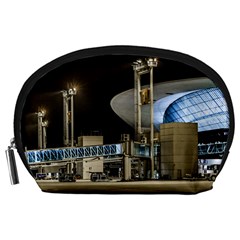 Montevideo Airport Night Scene, Uruguay Accessory Pouch (large) by dflcprintsclothing