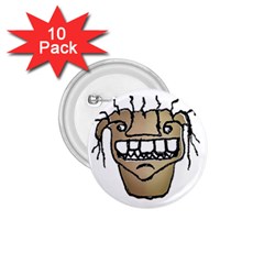 Sketchy Monster Head Drawing 1 75  Buttons (10 Pack) by dflcprintsclothing