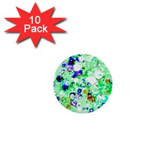 Summer Sequins 1  Mini Buttons (10 Pack)  by essentialimage