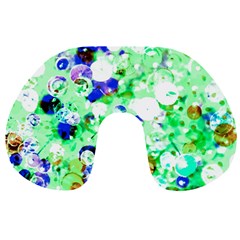 Summer Sequins Travel Neck Pillow by essentialimage