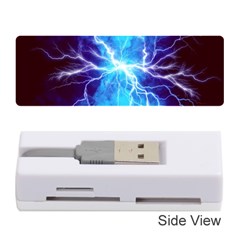 Blue Lightning Thunder At Night, Graphic Art 3 Memory Card Reader (stick) by picsaspassion
