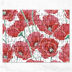 Red Poppy Flowers Rectangular Jigsaw Puzzl by goljakoff