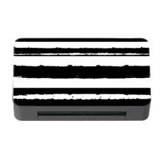 Bandes Abstrait Blanc/noir Memory Card Reader With Cf by kcreatif