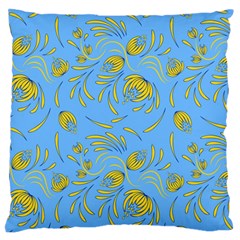 Folk Floral Pattern  Abstract Flowers Print  Seamless Pattern Large Flano Cushion Case (two Sides) by Eskimos